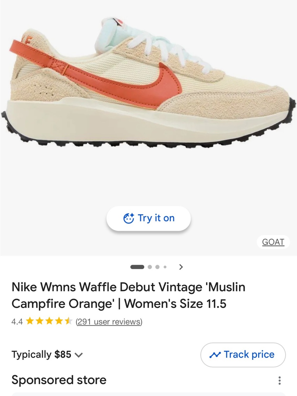 Women’s Nike Waffle Debut Sneakers - Picture 5 of 12
